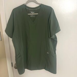 Wink Women's Olive Scrub top